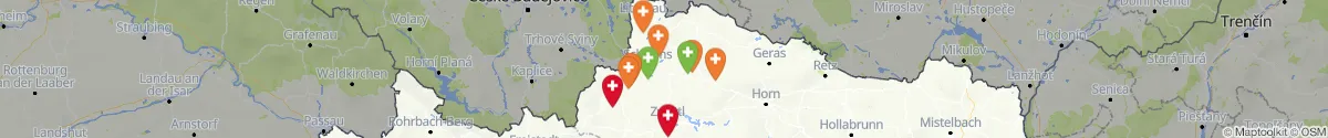 Kartenansicht für Apotheken-Notdienste in der Nähe von Gmünd (Niederösterreich)